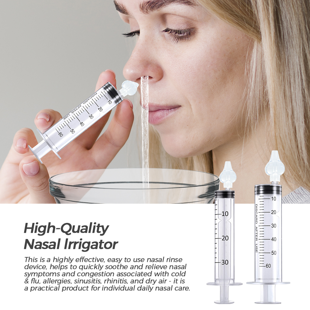 Adult Nasal Irrigation Syringe 30ml 60ml