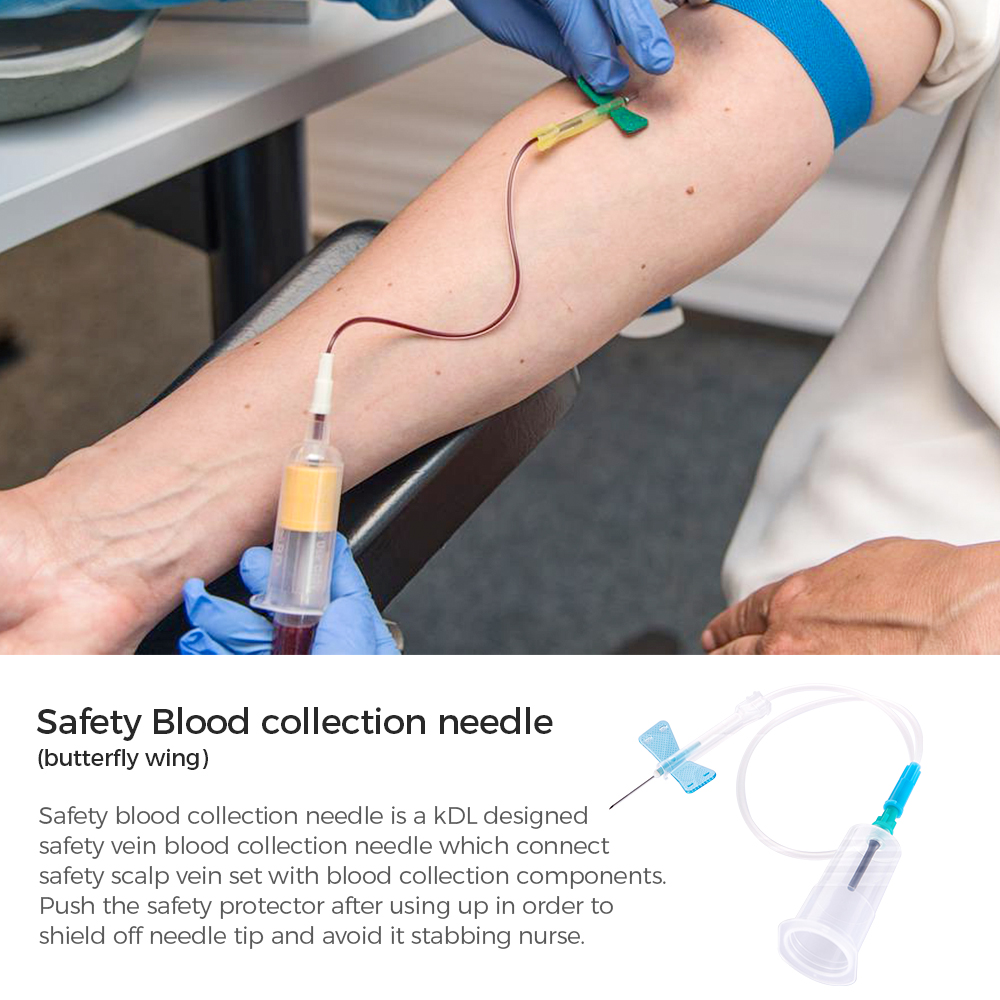 Blood Collection Needle with Safety Device